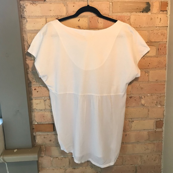 Anthropology white babydoll tunic top - Picture 2 of 2